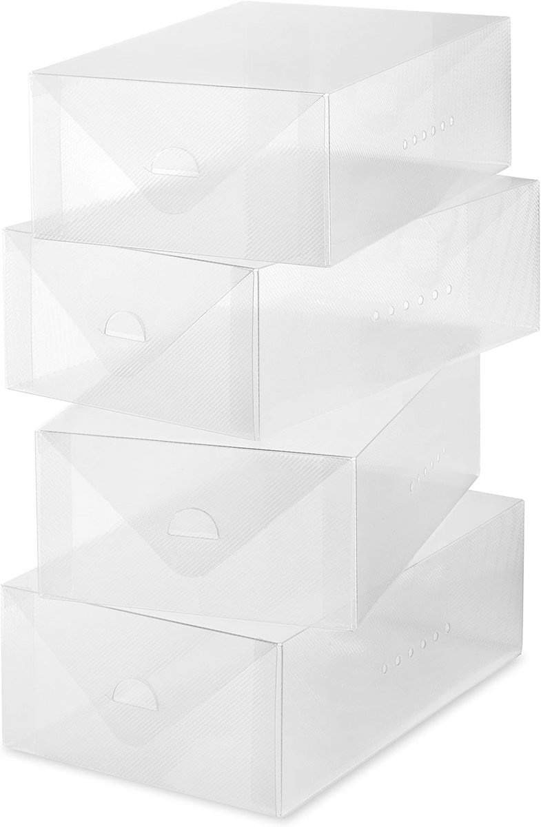 Dames Schoenenbox 4-delige Set Kunststof Wit