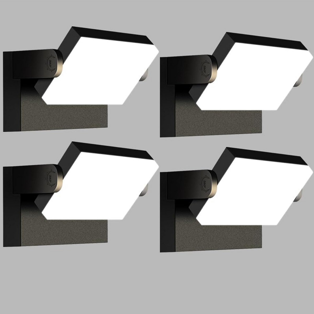 40 W LED Buiten Wandlamp Met Draaibaar Paneel - 3000 Lumen IP65 Waterdicht