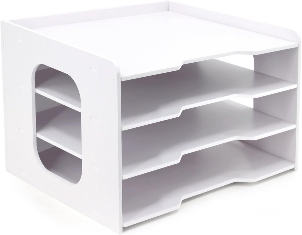 Scrapbook Papier Organizer 12x12 - 4 Laags File Organizer voor Bureau