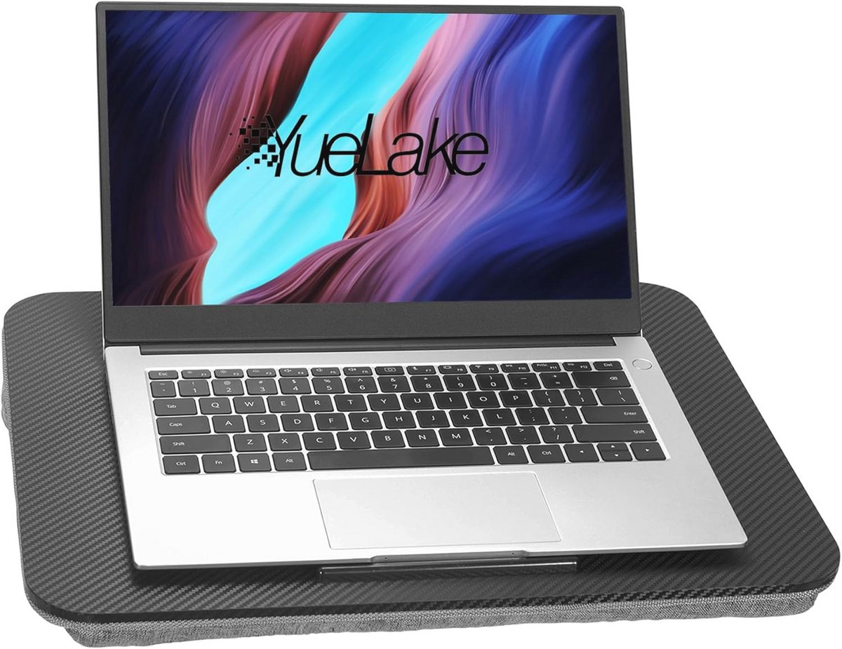 Draagbaar laptopbureau tot 16 inch met comfortabel kussen en antislip ondersteuning