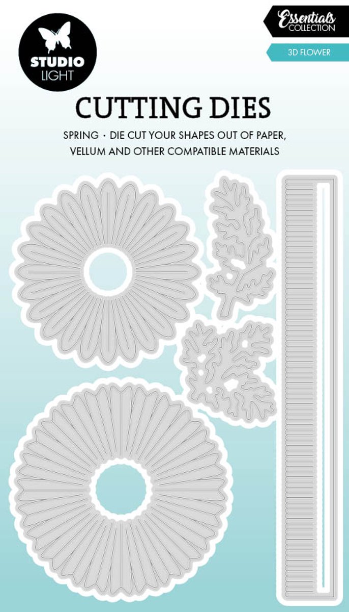 Cutting die 3D flower - Essentials nr. 1075