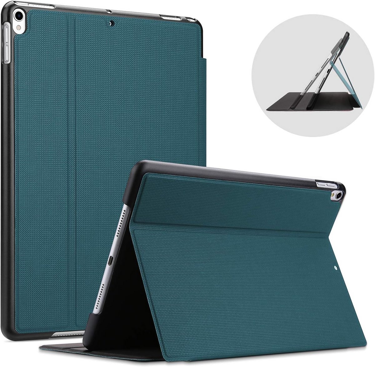 Schokbestendige hoes voor iPad Air 3 / iPad Pro 10.5 inch, lichtgewicht beschermhoes met standaardfunctie - Teal