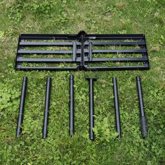 Unyqoos® Effectieve gazonhark met lange steel voor eenvoudig nivelleren van tuinen — afbeelding 5