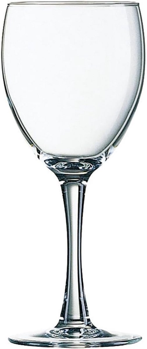Witte wijnglazen 190 ml, set van 6 stuks