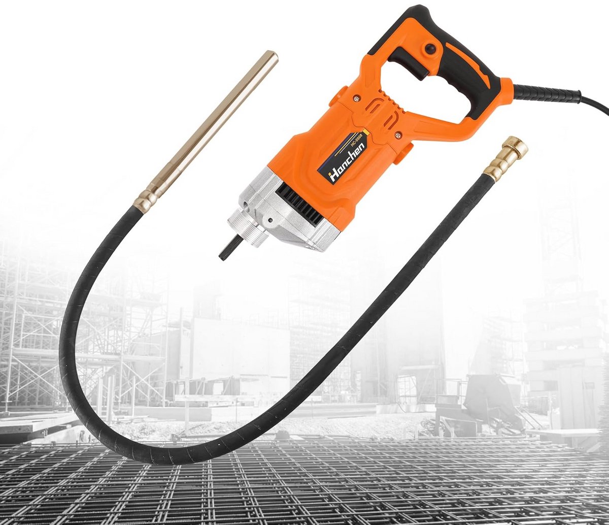 Professionele Elektrische Betonschudder - 1280 W Betoncompressor voor Efficiënte Betonbewerking