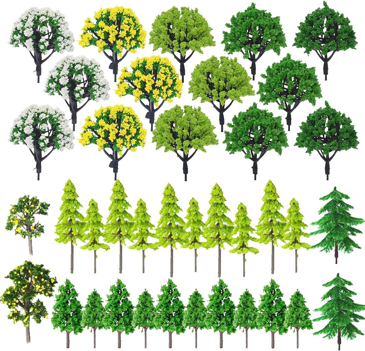 Gemengde Modelbomen 44 Stuks voor Modelbouw en Landschapsdecoratie