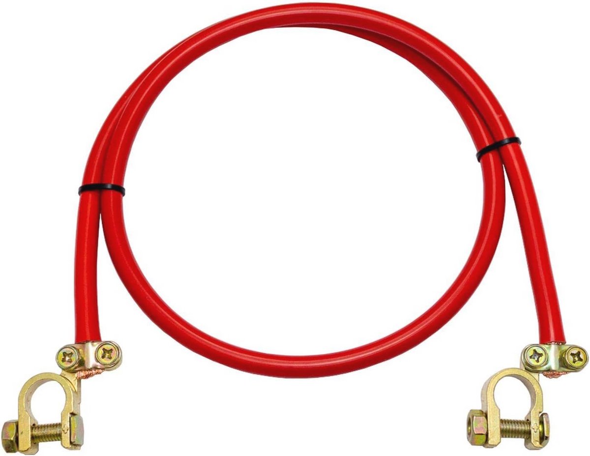 Accukabel 50cm Massakabel 35mm² Rood - Automotive Stroomkabel met Poolklem
