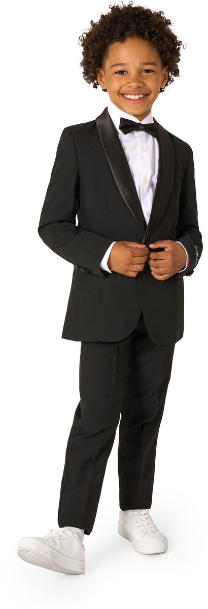 OppoSuits Jet Set Black - Jongens Tuxedo - Chique - Maat: 2 jaar