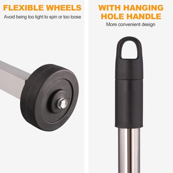 Magnetische veegmachine 43,2 cm - Heavy Duty nagel- en puinopruimer met telescopische handgreep van Faithfull — afbeelding 2