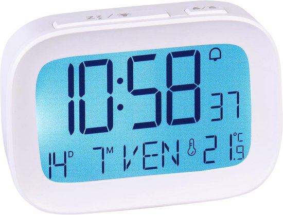 Projectiewekker Met LED-scherm – Tijd Projecteert Op Muur/plafond, 180° Verstelbaar, Toont Temperatuur En Vochtigheid, Sluimer, USB-poort