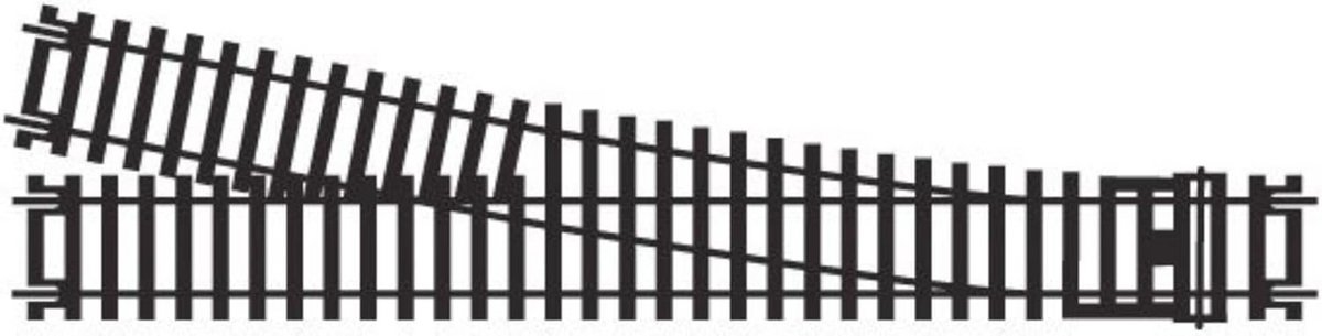 OO Spoor Rechter Express Wisselspoor - Extra Spoorstukken voor Modelspoor Sets