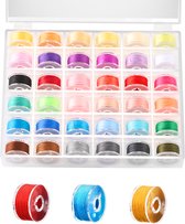 Polyester Naaiende Draden,ilauke 4 Kegels Naaigaren 40/2 Elk 3000 Yards (2743 Meter) Polyester Naaigaren Garen voor Naaien, Auilten, Patchwork, Serger en Overlock Alle Doeleinden Naaien(Zwart