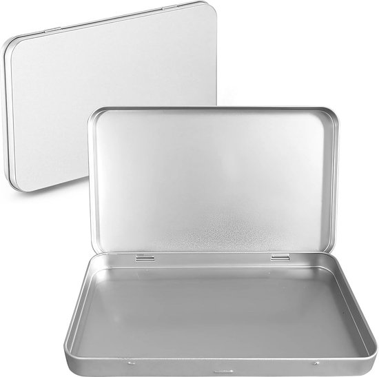 QUARKZMAN 6 stuks metalen blikjes, 2,4 x 1,3 x 0,4 cm, mini