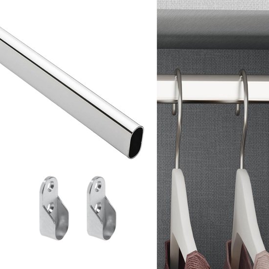 Kledingstang, kastbuis, kaststang voor kledingkast, 100 cm
