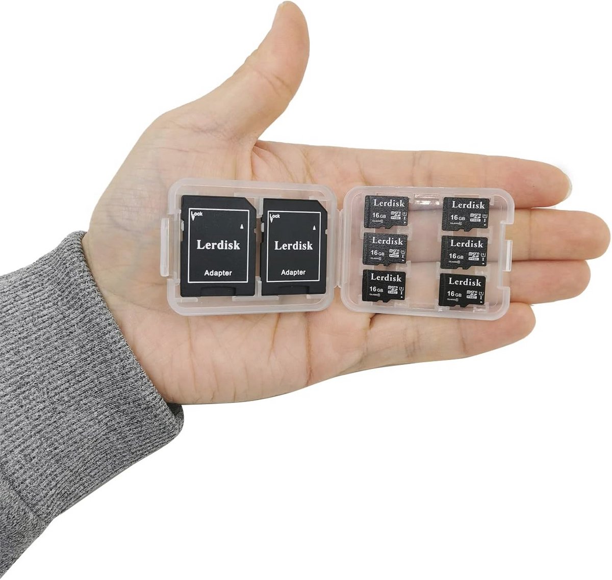 Micro SD-kaart 16GB U1 C10 UHS-I - 6-Pack met SD Adapter