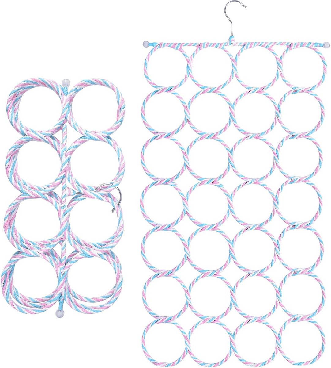 Sjaalhouder met 28 gaten - Inklapbare Organizer voor Sjaals en Accessoires