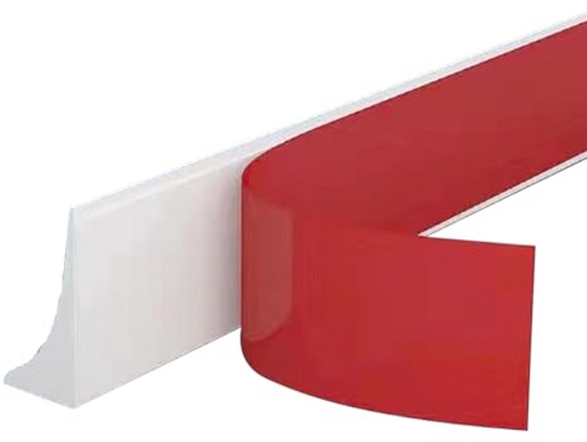 Zelfklevende Douche Afdichtstrip - Waterstop voor Frameloze Douchedeuren - Flexibele TPE Douchedrempel (wit, 2m)