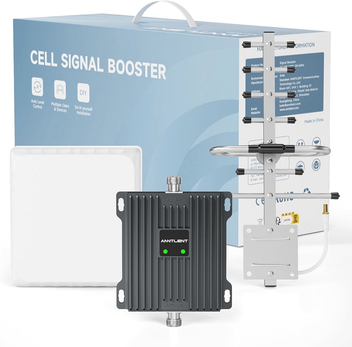 Mobiele Telefoon Signaalversterker 4G LTE - Ontvangstversterker voor Band 20/7 - Verbeter je Mobiele Data