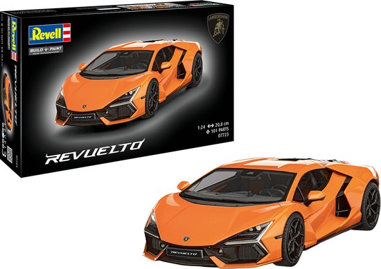 Revell Modelbouwpakket Auto - 07723 Lamborghini Revuelto - Italiaanse Supercar - Sportauto Plastic - 1:24 - Modelbouw
