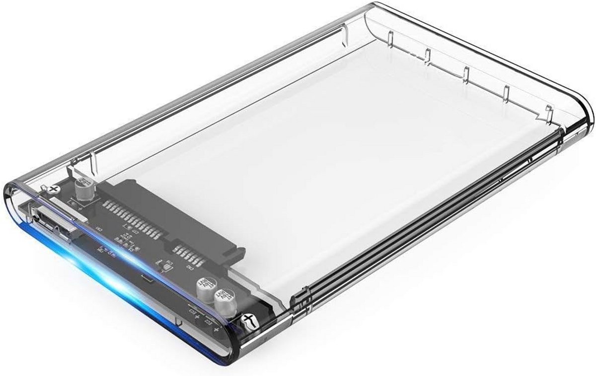 Opbergdoos 2,5 inch SATA USB 3.0 Transparant - HDD Behuizing
