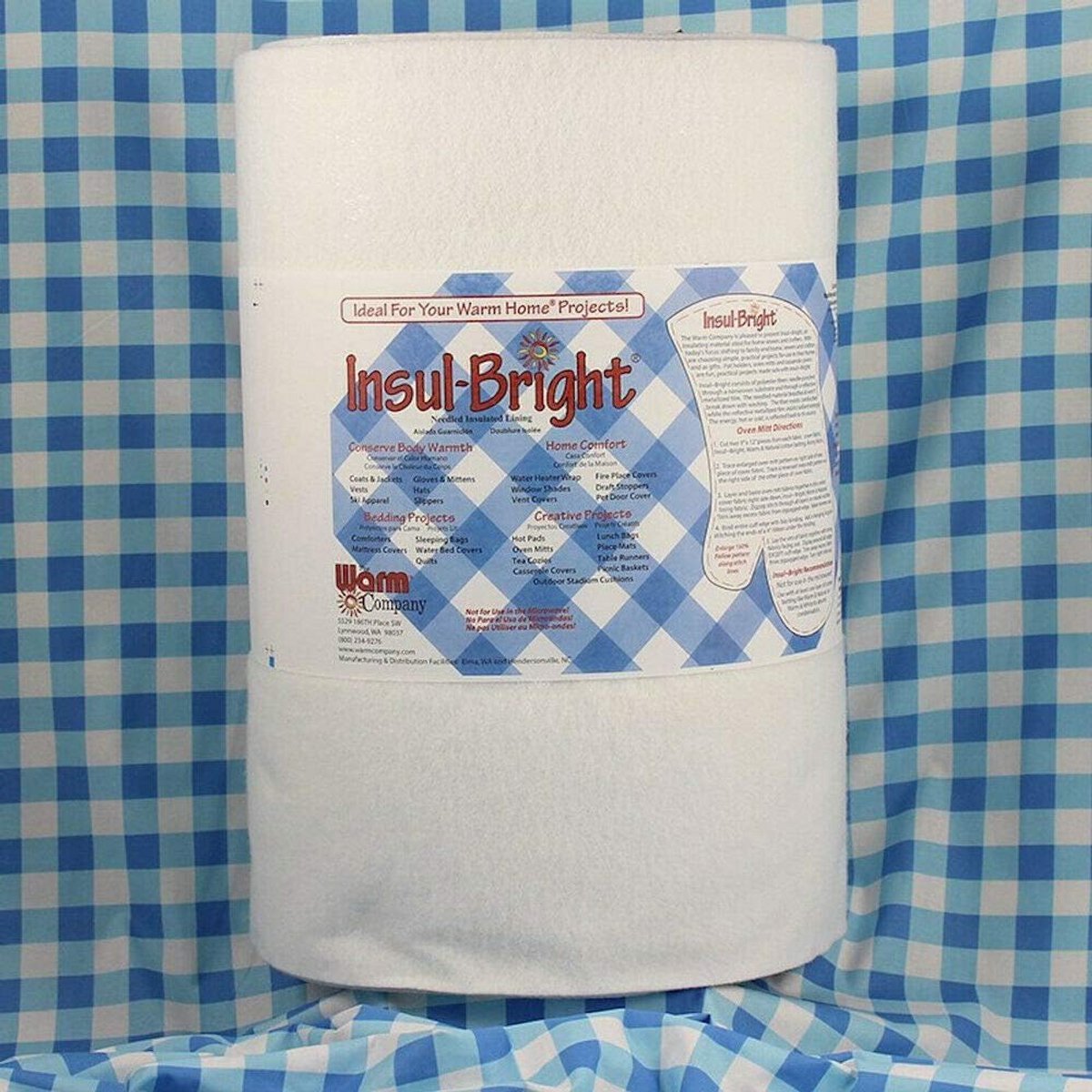 Isolerend Wattine Vlies - 114 cm Breed - Voor Warmtebehoud in Kleding en Huis