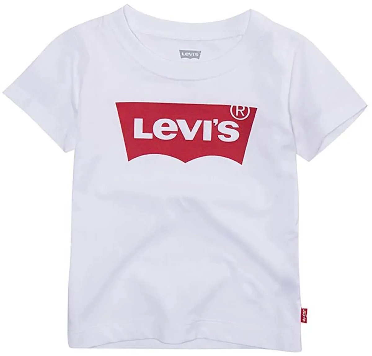 Levi´s ® Kids Batwing T-shirt Met Korte Mouwen 18 Months Jongens Meisjes Wit