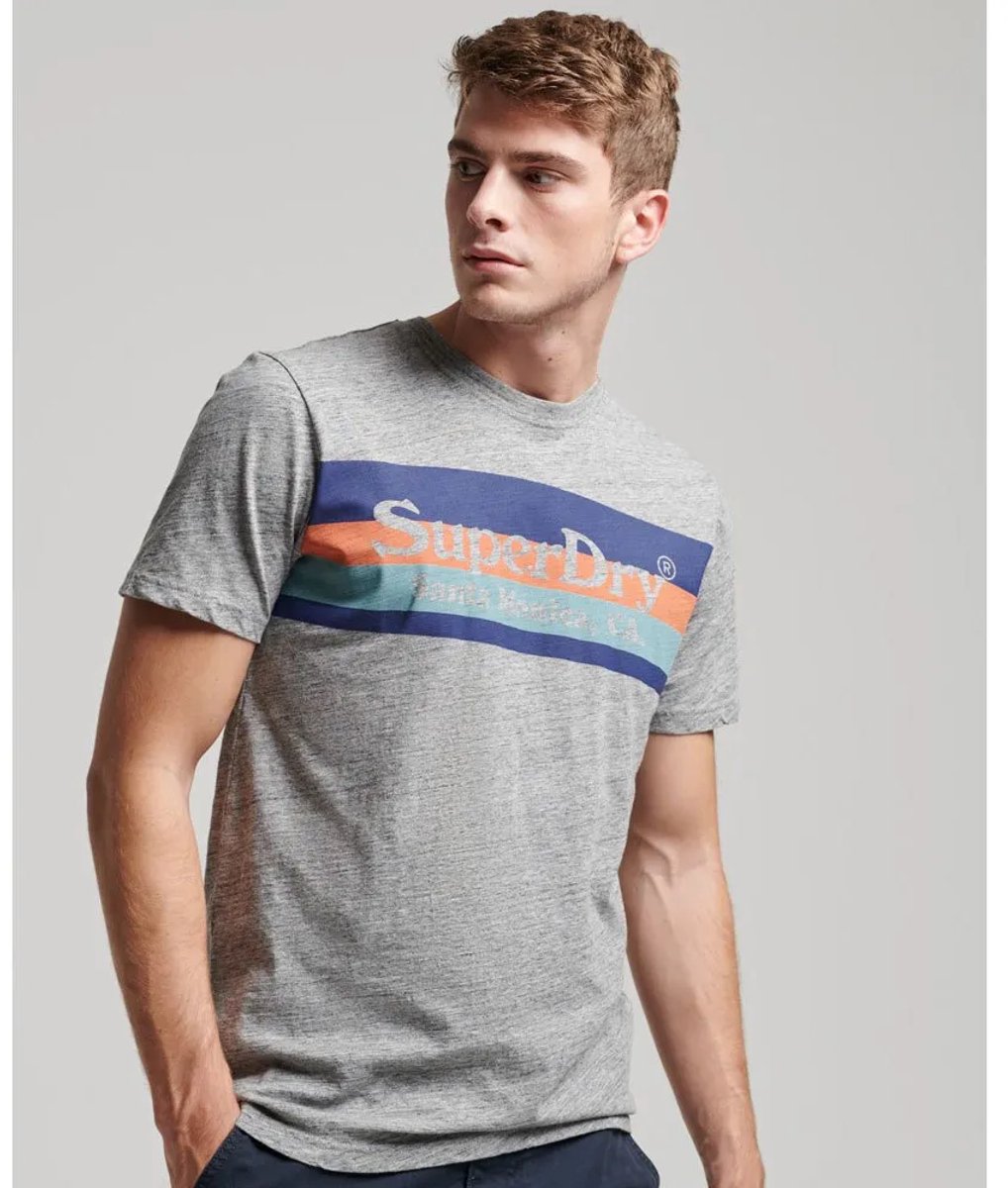 Superdry Vintage Venue T-shirt Heren T-shirts Grijs