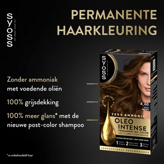 SYOSS Oleo Intense 5-92 - Haarverf - Permanente Haarkleuring - Stralend Rood - Langdurige Kleur - Professionele Grijsdekking - Zonder Ammoniak - 1 stuk