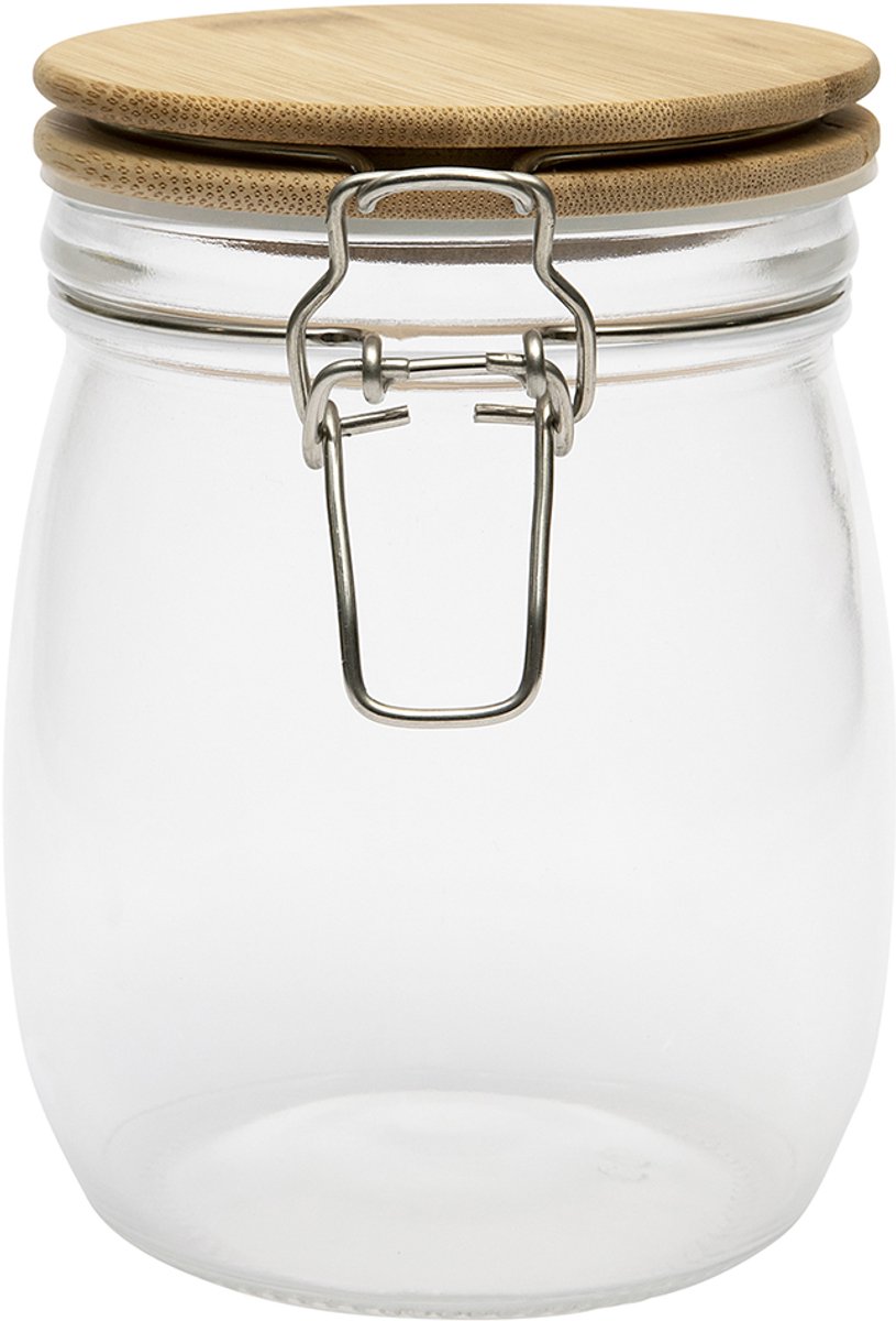 BrandNewCake Weckpot met Bamboe Deksel 750ml