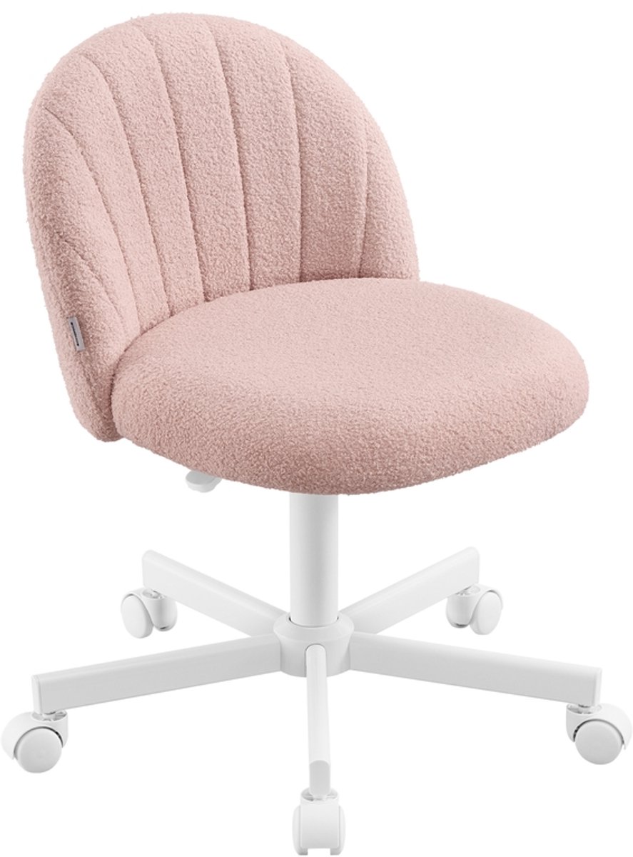 Fauteuil – Fleece stof – Gestoffeerd – Pastelroze