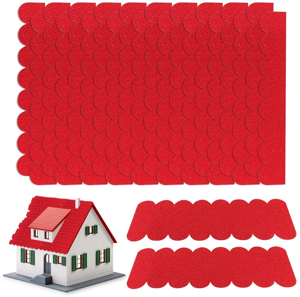 Zelfklevend Dakvilt 32 Stuks - Mini Dakshingles voor Vogelhuis, Nestkast en Insectenhotel