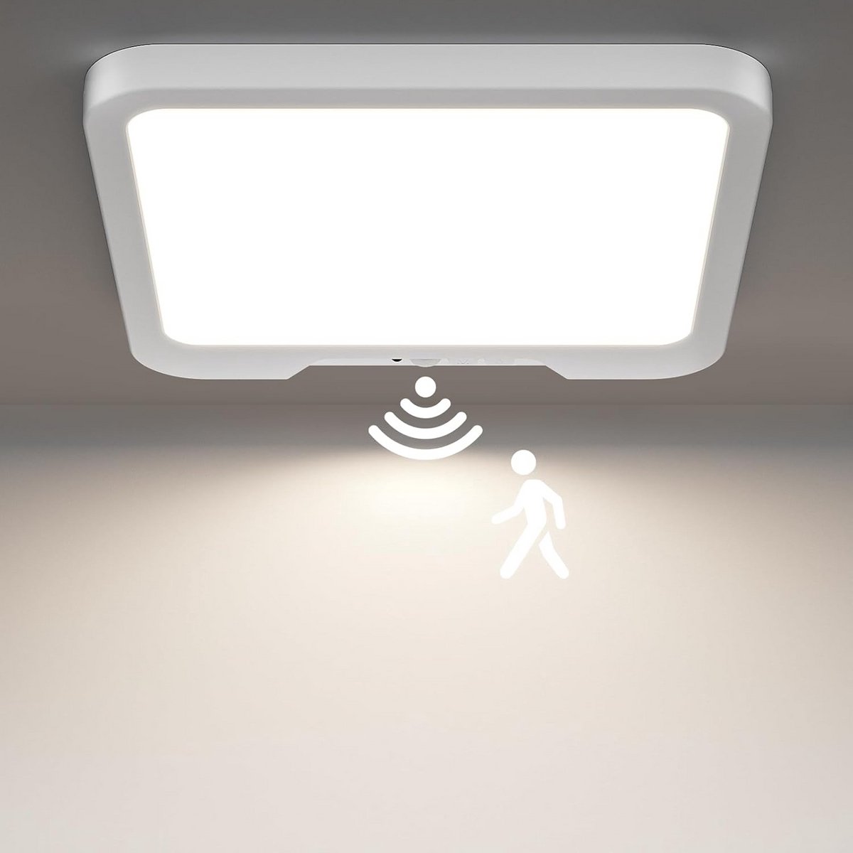 LED Plafondlamp met Bewegingsmelder voor Binnen - Energiezuinig 18W