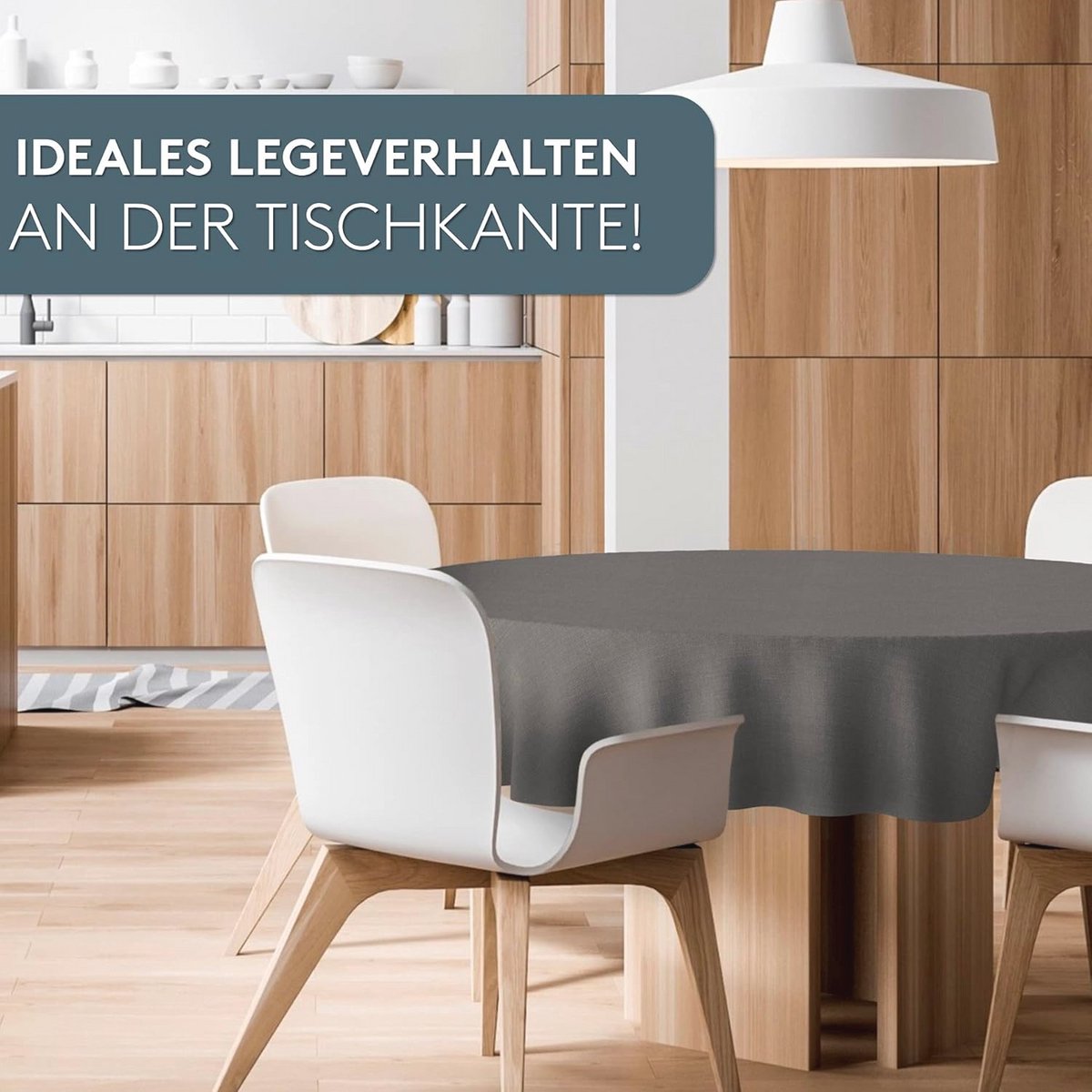 Wasbare Ronde Tafelkleed 160 cm - Polypropyleen Tafelkleed met Vlekbescherming