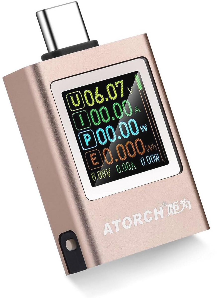 USB PD3.1 Tester - Multifunctionele USB Vermogensmeter en Multimeter voor Stroom en Spanning