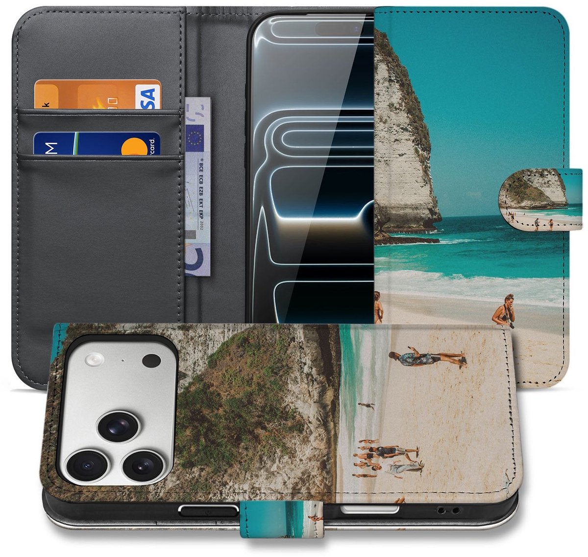 iPhone 17 Pro Max Portemonnee Hoesje ontwerpen met eigen Foto