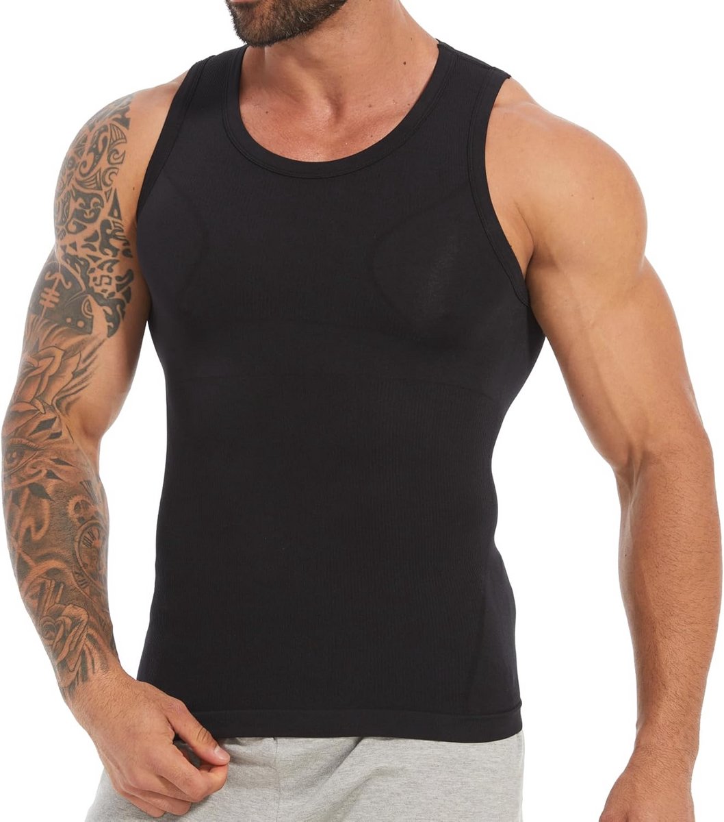 Heren Compressieshirt voor Figuurvorming | Buikcontrole en Ondersteuning