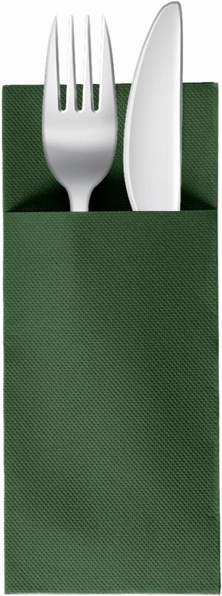 50 Luxe Bestekservetten Groen - Hoogwaardige Wegwerpservetten 32x38 cm