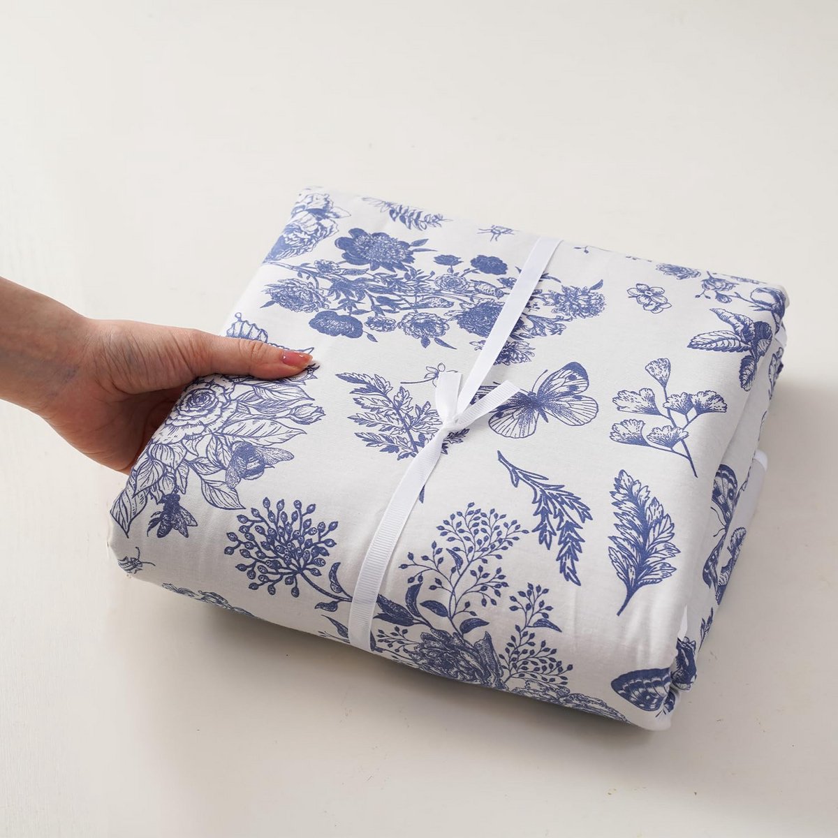 Strijkplankhoes 115 x 35 cm met Dikke Vulling en Bloemen- en Vlinderspatroon