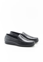 Damart - Mocassins en cuir brut - Homme - Zwart - 42