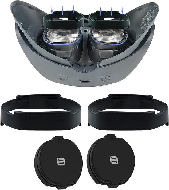 Foto: Allecta magnetische bril spacer protector voor vr bril met lens protector cover anti kras ring psvr 2 geschikt bescherming lens insert