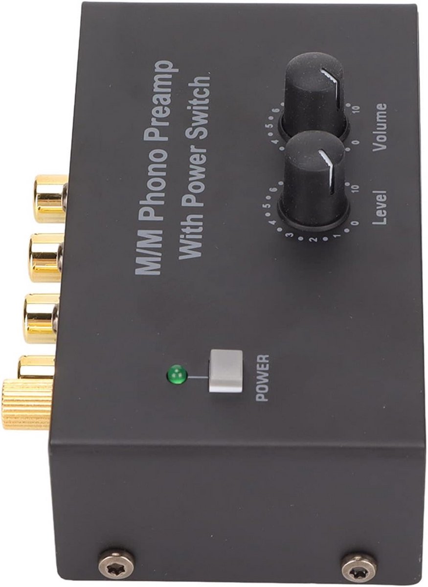 Professionele Phono Voorversterker met Dual Gain voor Platenspelers