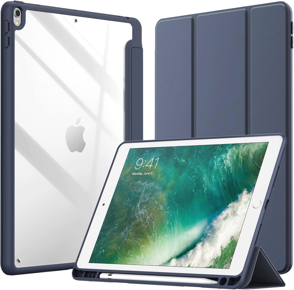 Slimme Shockproof Tablet Case voor iPad Air 3 en iPad Pro 10.5-Inch met Pencil Holder