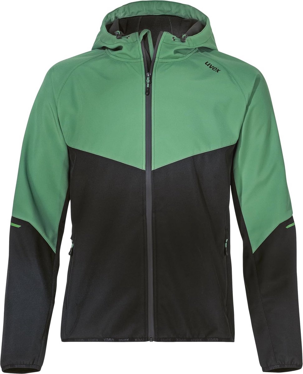Functionele Softshell Jas met Verstelbare Kap - Groen - XXL