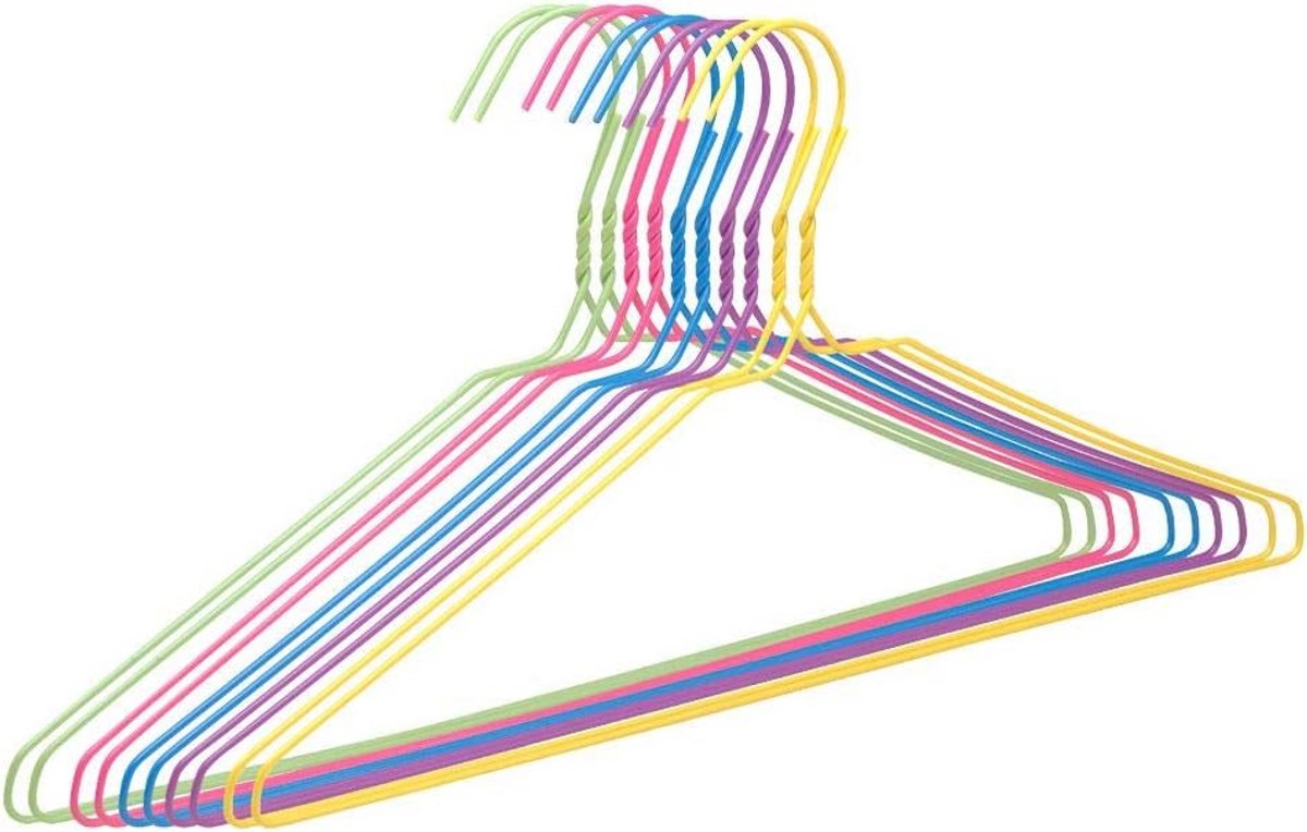 Ruimtebesparende metalen kleerhangers - 40 cm dun design, 260 stuks
