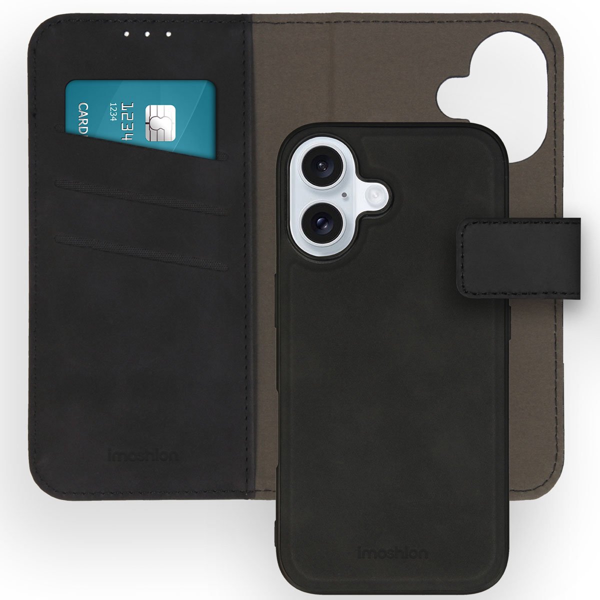 iMoshion Uitneembare 2-in-1 Luxe Bookcase voor iPhone 16