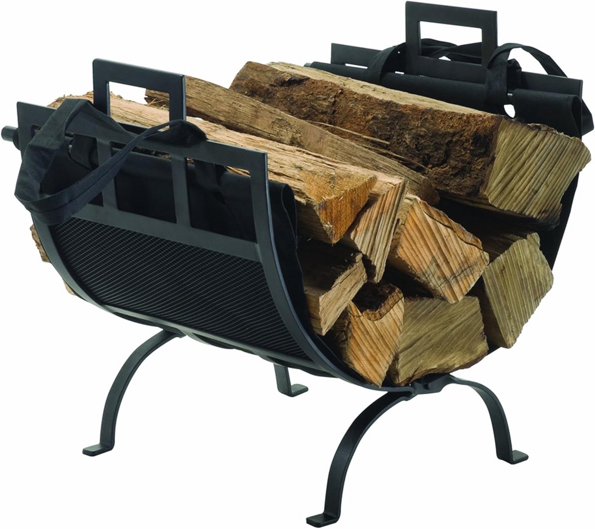 Loghouder met Canvas Tote Carrier voor Houtopslag