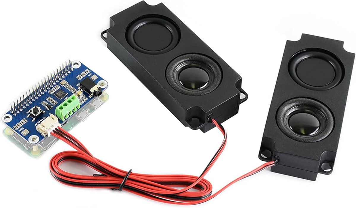 Hi-Fi Audio HAT voor Raspberry Pi met 5W Luidspreker - Stereo Codec voor Opnemen en Afspelen