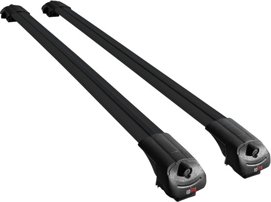 Thule Wingbar Edge dakdragers Porsche Taycan Cross Turismo met dakrail