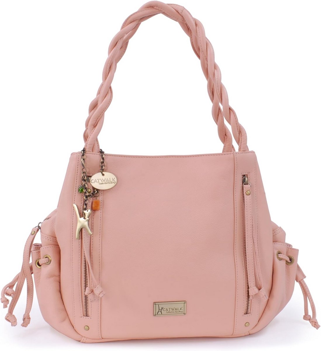 Dames Handtas van Echt Leer - Ruime Tote en Schoudertas met Vintage Look