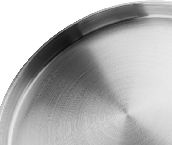 2 Stuks Ronde Pizza Bakplaten 30 cm RVS - Geschikt voor Oven en Camping — afbeelding 4